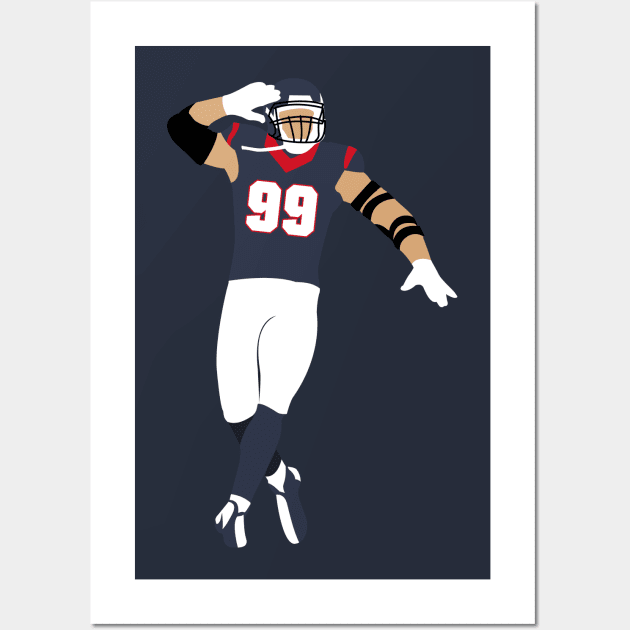 JJ Watt Wall Art by CulturedVisuals